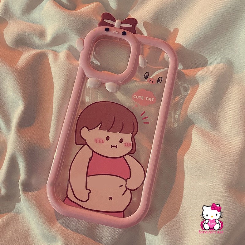 Soft Case Desain Kartun Little Monster 3D Untuk iPhone 7Plus 8Plus XR 11 12 13 14 Pro MAX 6 14 6S Plus X XS MAX SE 2020