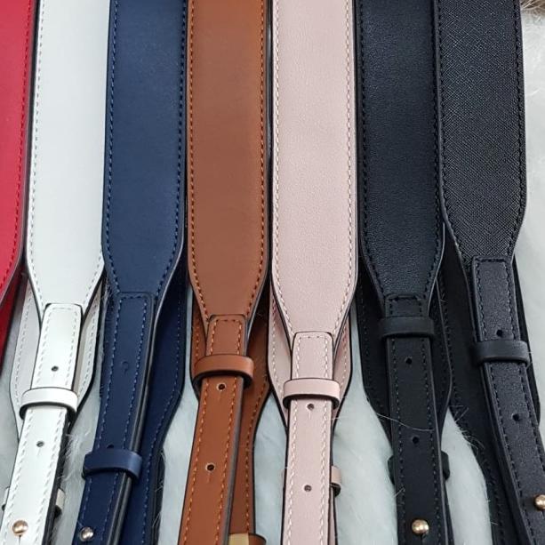 MK polos 3.8cm bag strap - 7.safiano black, gold HW