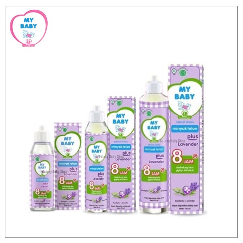 MY BABY Minyak Telon Plus Eucalyptus &amp; Lavender perlindungan 8 Jam 90ml 90 ml / 150ml 150 ml / 60ml 60 ml