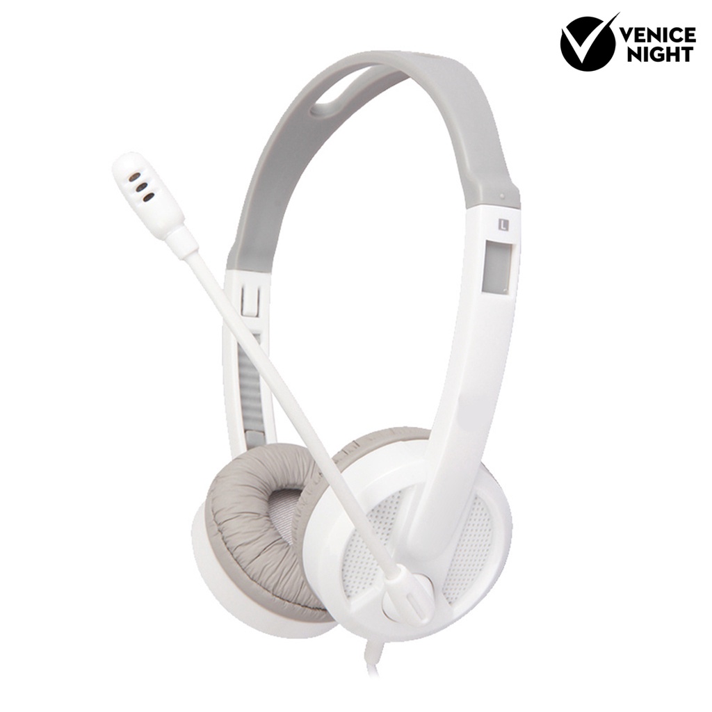 (VNEP) (Berkabel) Salar-V38V Headphone High Fidelity Subwoofer ABS Headset Mikrofon Suara untuk Game