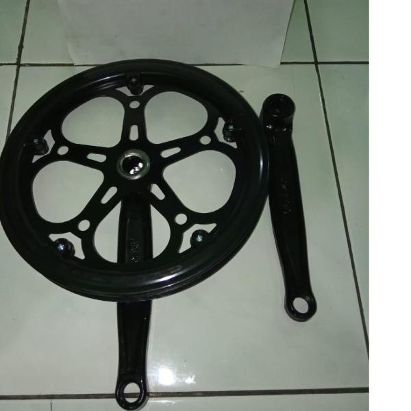 Gear Gir Crank Sepeda Lipat Minion ODESSY 52T Single Chainwheel Hitam