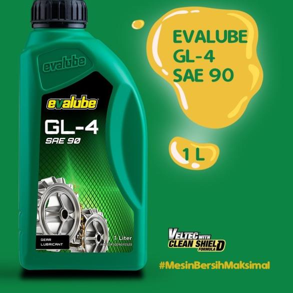 Oli Transmisi Manual & Gardan Evalube Gear GL-4 90 (1L)