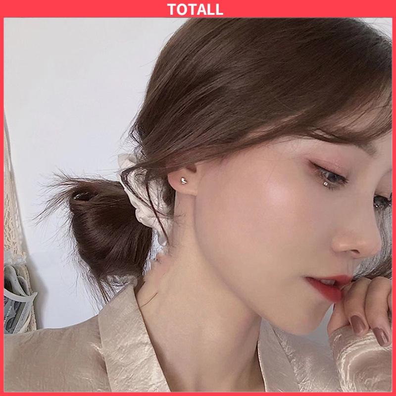 COD Fashion Anting Mini Kecil Sederhana Perhiasan Telinga Logam Berbentuk Hati Manis Sederhana Wanita-Totall