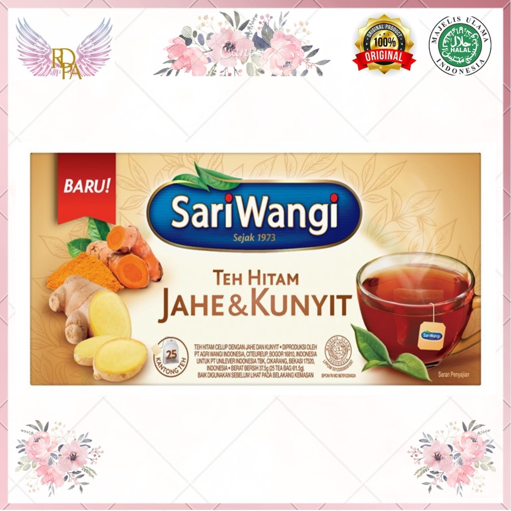 Jual Teh Sariwangi Teh Hitam Jahe Kunyit 25 Sachet Sariwangi Teh Herbal Shopee Indonesia 5612