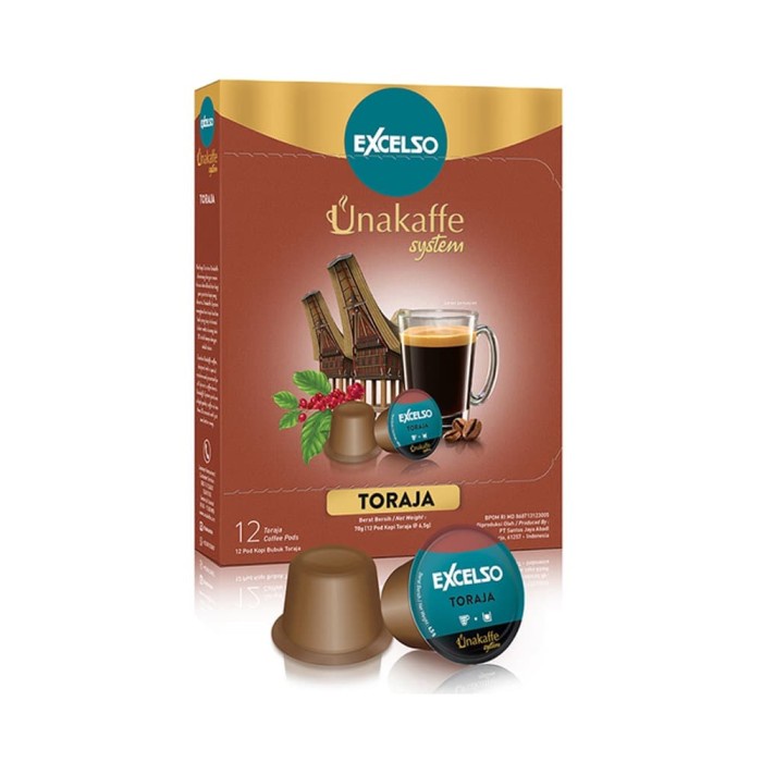 

NEW Excelso Unakaffe Kopi Kapsul Toraja (12 Pod / 6.5 Gram)