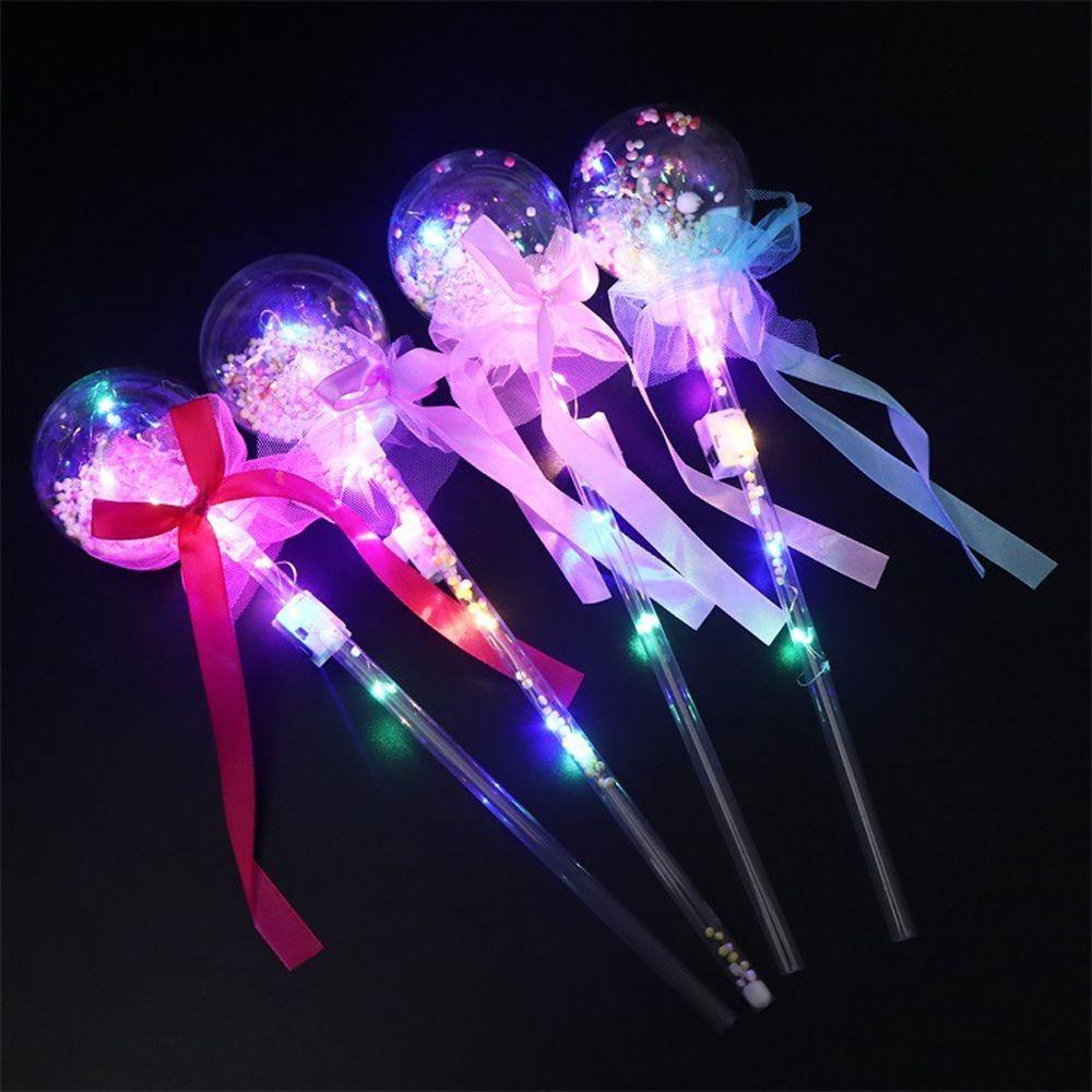 Top LED Magic Fairy Stick Pop Ball Bola Bintang 1 Pc Luminous Mainan Cheering Stick Novelty Mainan Anak Peri Kedip Tongkat Tongkat Menyala Tongkat Bola Ajaib