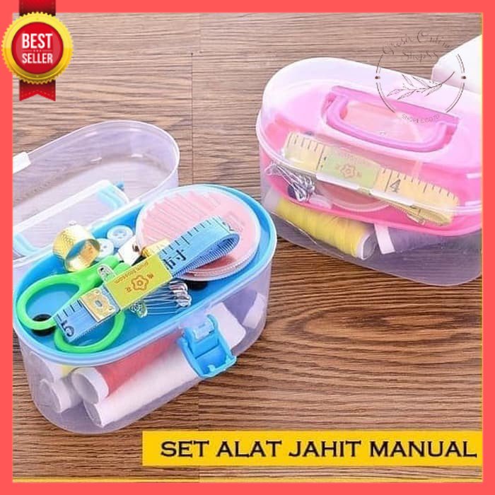 GOS - D206-SET Alat Jahit Lengkap / Perlengkapan Jahit Manual / Sewing Box Set Alat Jahit