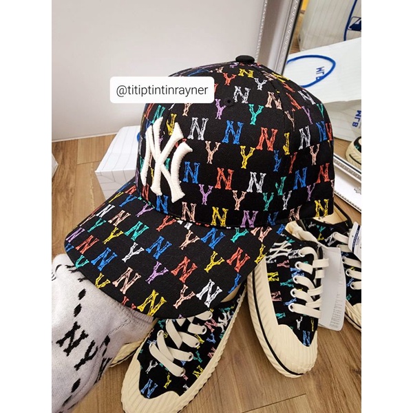 TOPI MLB KOREA NY RAINBOW