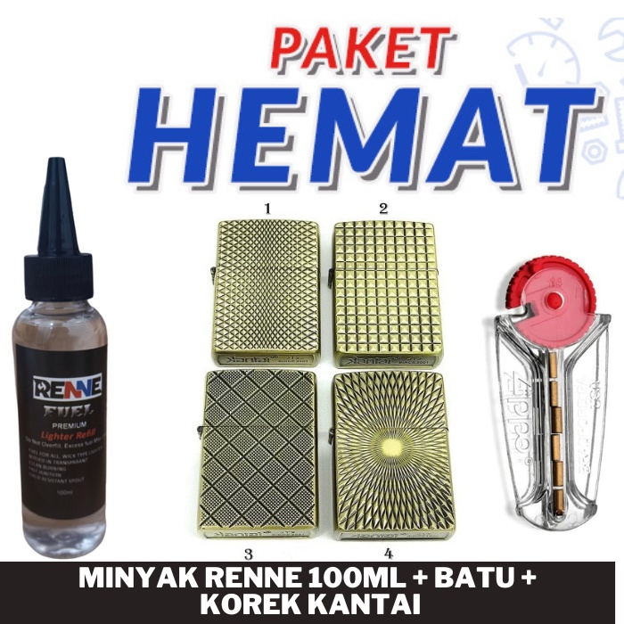 Paket Hemat Murah Kantai Gold Abstrak + Minyak Renne 100ml + batu - Best Seller