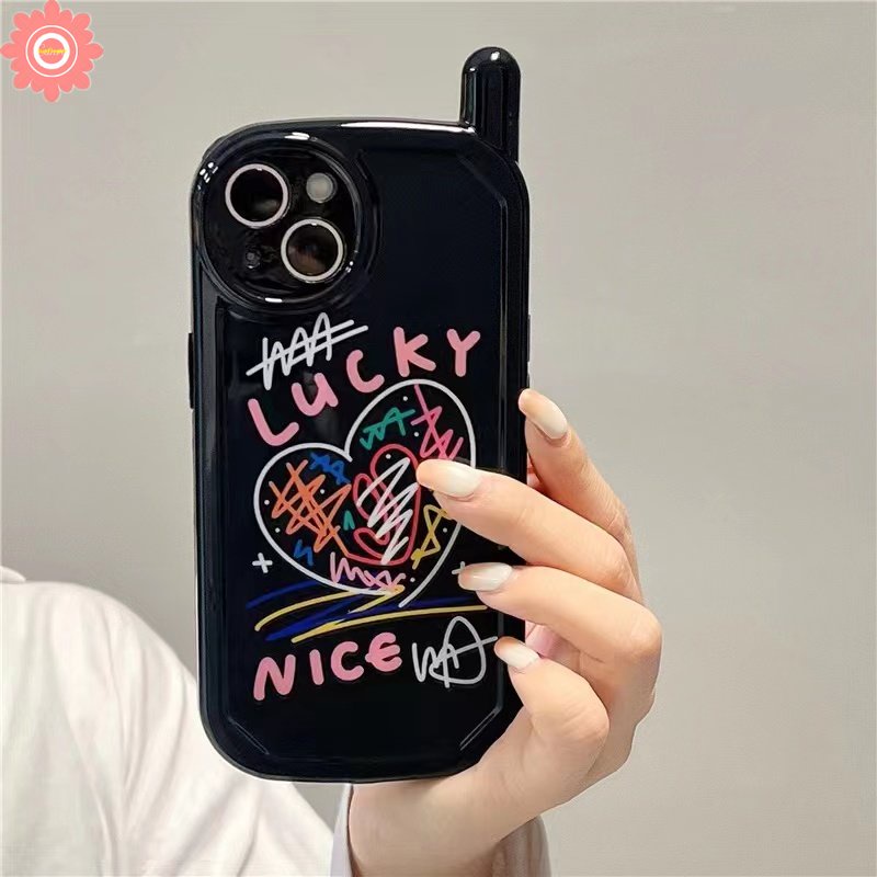 Soft Case Desain Kartun Graffiti Gaya Retro Untuk iPhone 11 12 13 14 Pro MAX XR 7 8 Plus X XS MAX