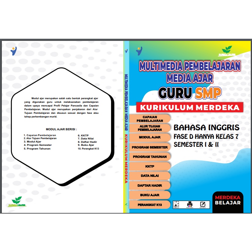 

BUNDLE PRODUK MODUL AJAR KURIKULUM MERDEKA TINGKAT SMP/MTs: MAPEL BAHASA INDONESIA, PENDIDIKAN PANCASILA, SENI BUDAYA, PENDIDIKAN AGAMA ISLAM, PJOK, MATEMATIKA, BAHASA INGGRIS , IPA, IPS DAN INFORMATIKA