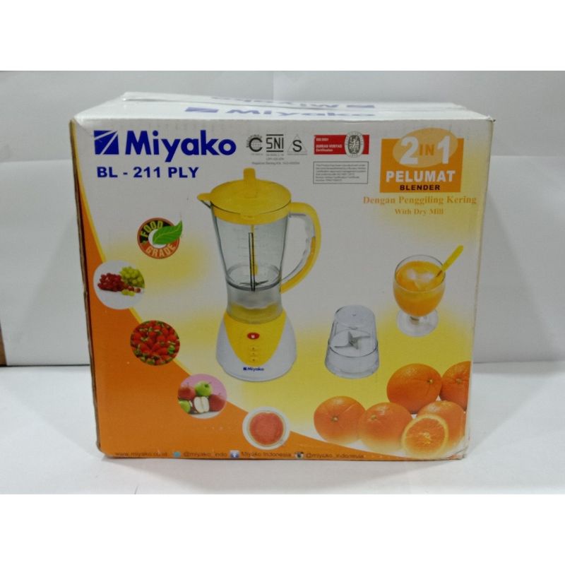 Jual Blender Miyako Plastik Bl 211 Ply Shopee Indonesia 1961