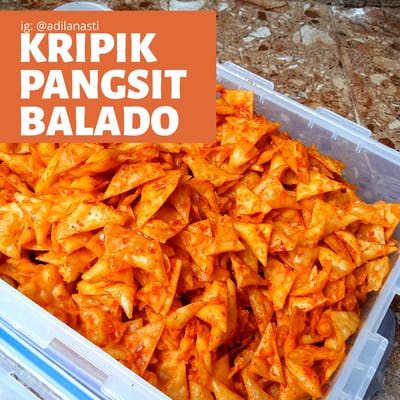 

Keripik kulit pangsit goreng 200 gram pedas daun jeruk balado kriuk krispy GLG