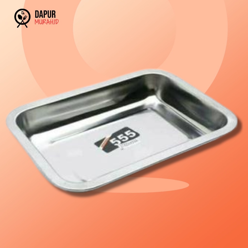 DM - Nampan Baki Stainless Steel 27 x 20 x 4