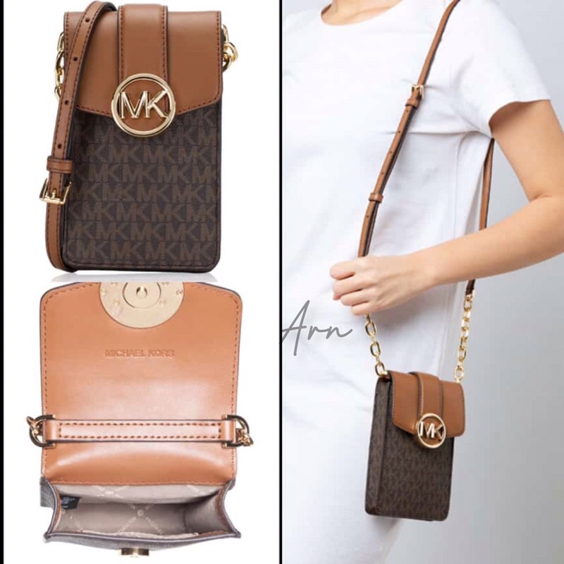 mk phone bag carmen brow small ns xbody