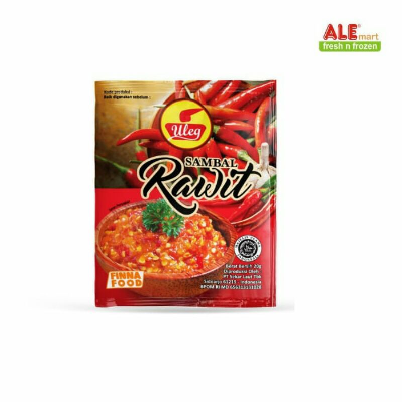 

Uleg sambal rawit 20gr, uleg sambal rawit, sambal uleg rawit