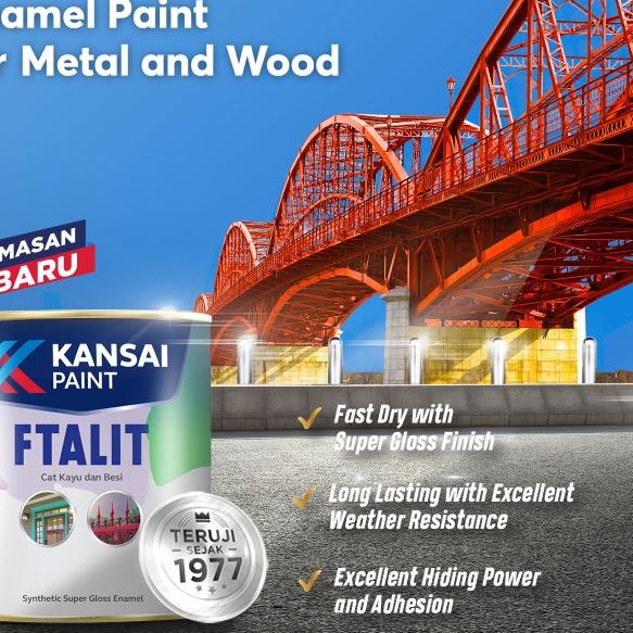 Ftalit / Cat Besi / Cat Minyak / Cat Kayu 1KG FTALIT PUTIH - HITAM - SUPER WHITE 731