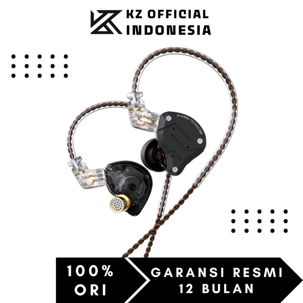 KZ ZS10 Pro In Ear Metal Earphone  with MIC - GARANSI RESMI