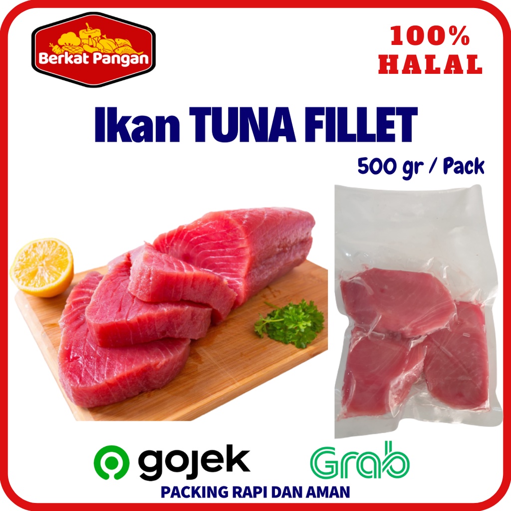 Ikan Tuna Fillet Steak / Tuna Fish Sushi Grade 500gr