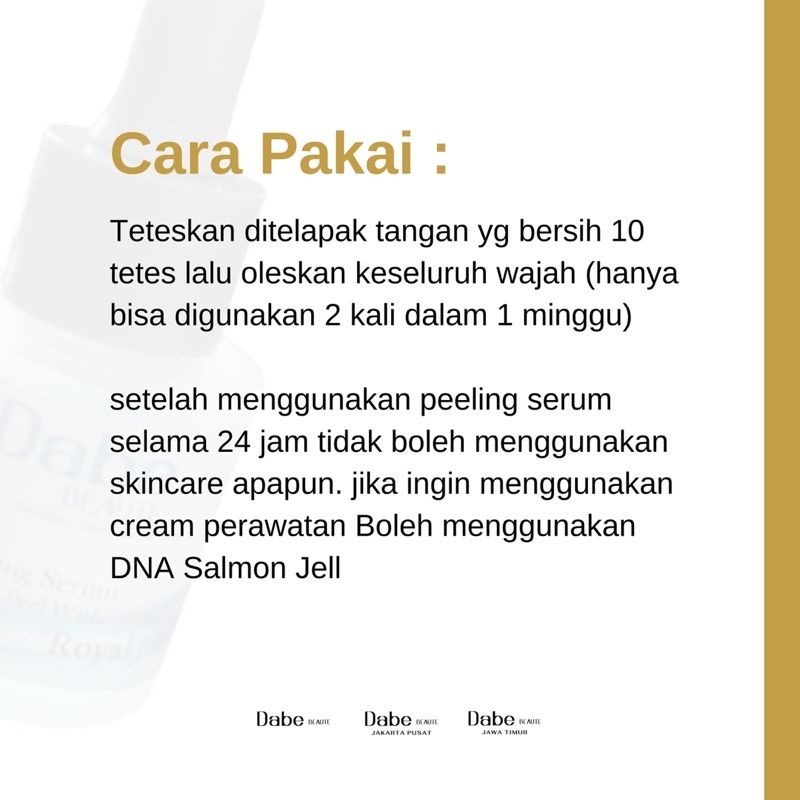 Dabe Beaute Peeling Serum Royal Jelly