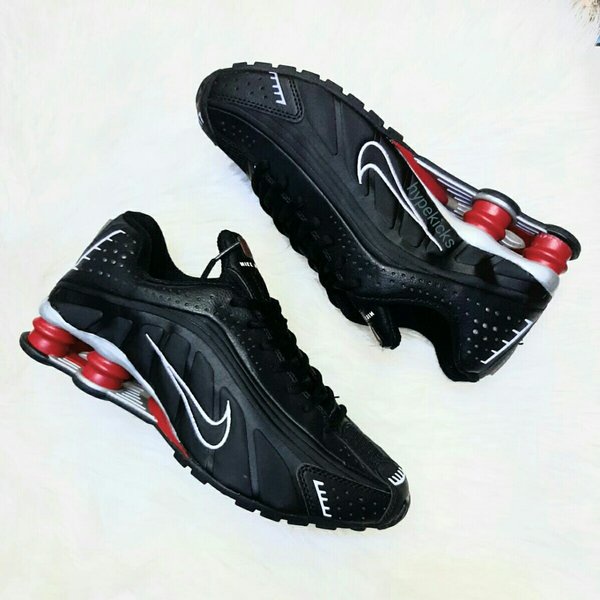 Jual Nike Shox R4 Black Red Silver #Original