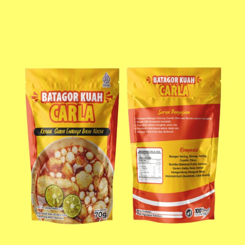 VIRAL - CARLA Batagor Kuah Instant | Batagor Kuah Khas Bandung Komplit | TERLARIS