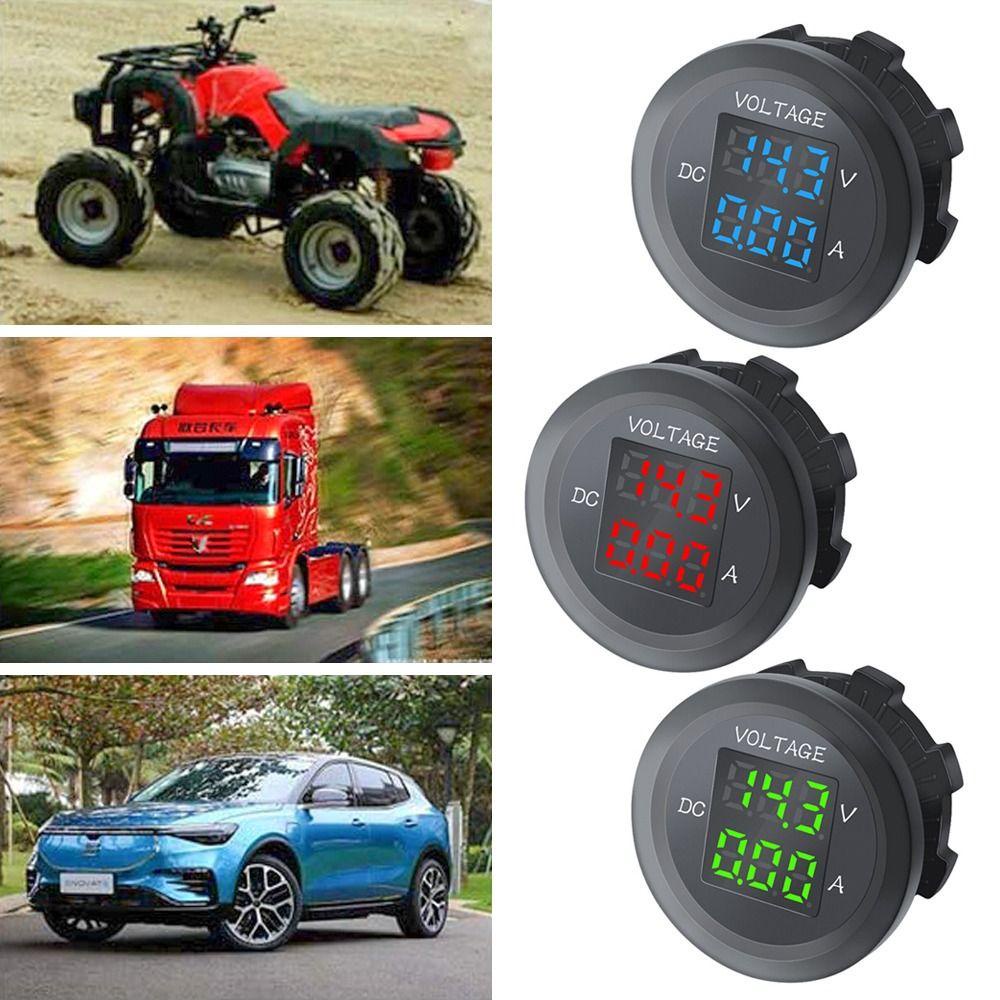 Top Voltmeter Digital Voltmeter Dual Display Tes Tegangan Untuk Pengukur Volt Motor Mobil