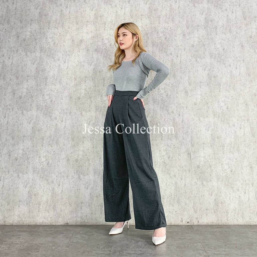 Premium Ovie Culotte Pants TH 360 RIB KNIT