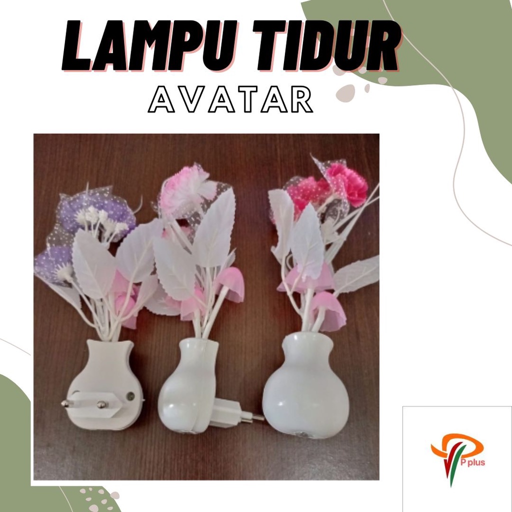 [ Pplus ] Lampu Tidur Avatar /  Lampu Tidur Led Jamur Mini Sensor Cahaya