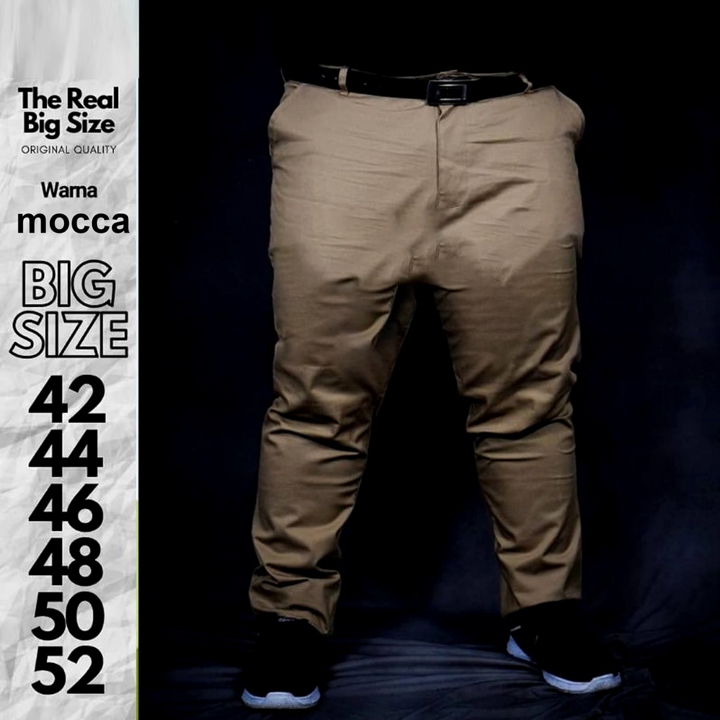 -BIG SIZE CELANA PANJANG CHINO ORIGINAL  PRIA / CELANA CHINO BIG SLIM FIT STRETCH DISTRO