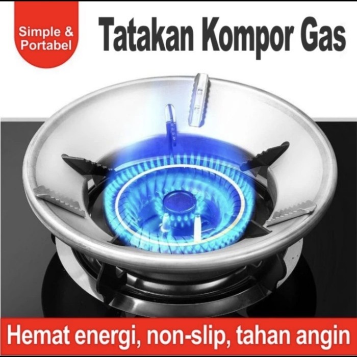 T3-Tatakan Alas Kompor Gas Portable Hemat Penghemat Energi Anti Angin