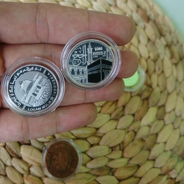 Kapsul Koin 27mm Coin Capsule Holder 2 Dirham Dirhamayn Dinar 3 Fulus - 100 pcs