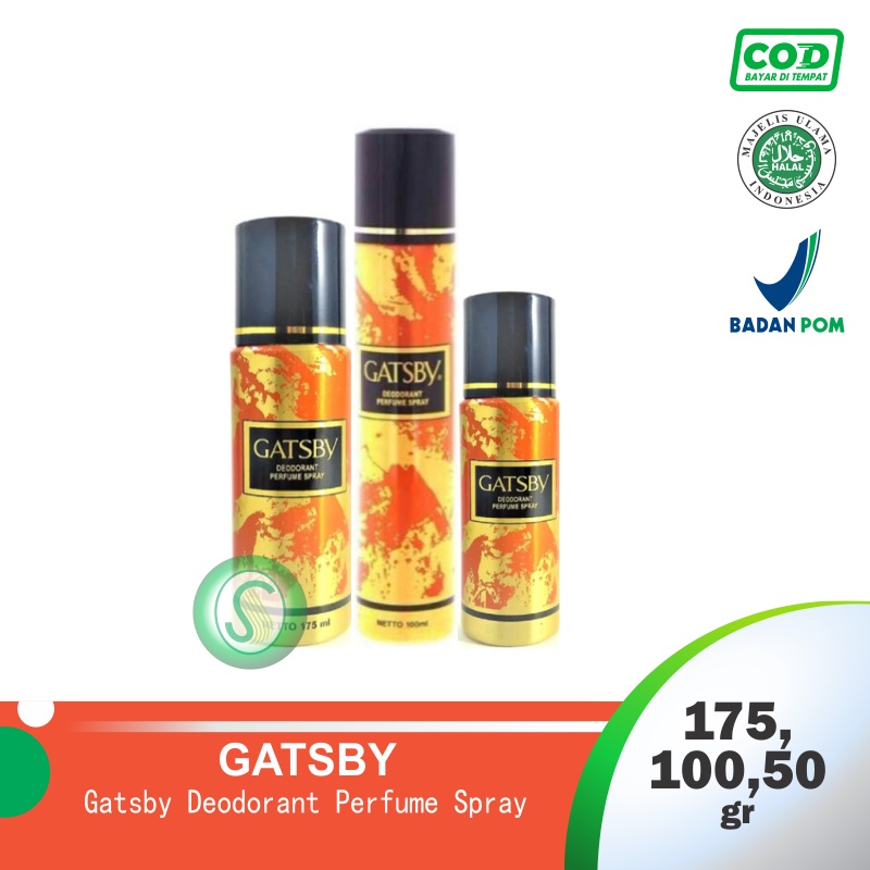 Gatsby Deodorant Perfume Spray 50 ml, 100ml, 175ml / Parfum Pria