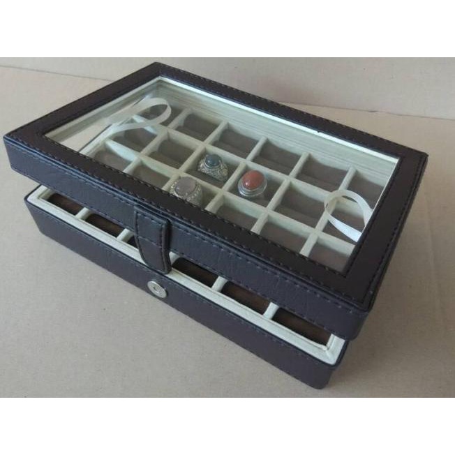 RING BOX, KOTAK CINCIN, BOX CINCIN AKIK, TEMPAT CINCIN ISI 24