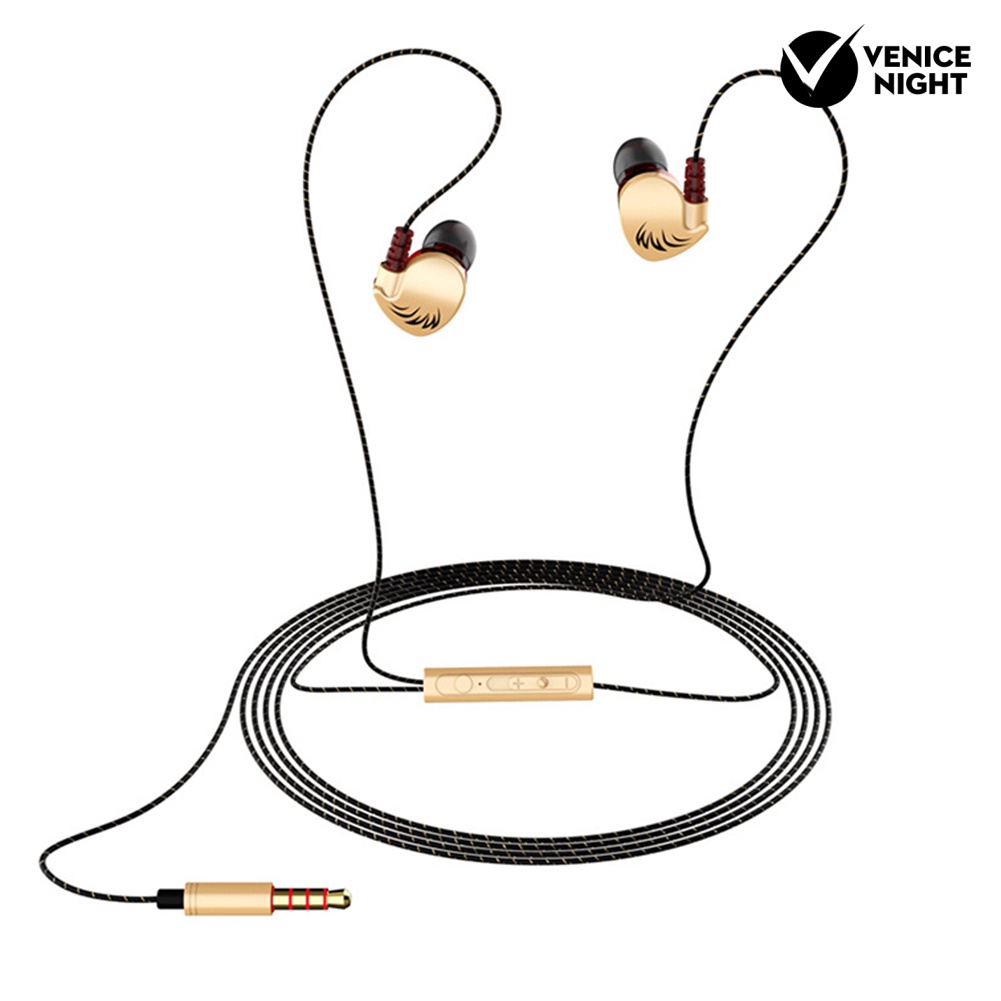 (VNEP) (Berkabel) QKZ CK7 Fashon Sports Heavy Bass Phone Tablet 3.5mm Plug In-ear Earphones