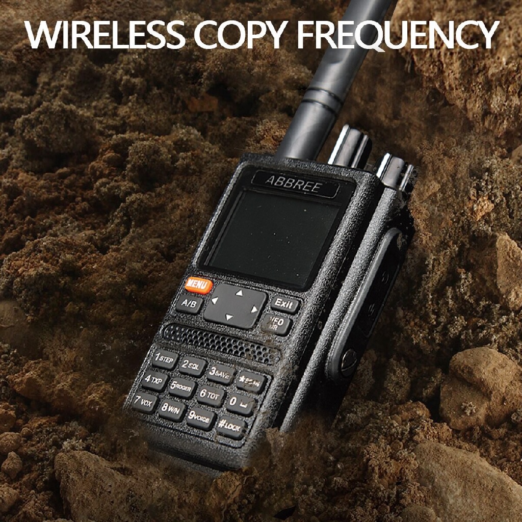 ABBREE AR-F8 - Walkie Talkie 8W Power 6-Band 136-520MHz - GPS Function - Radio Panggil Terbaru dengan Fitur Terbaru dari ABBREE