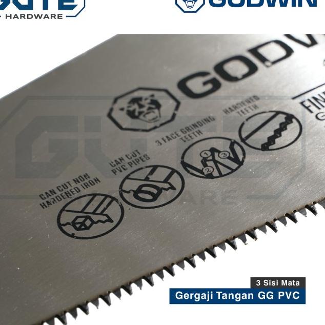 Gergaji Kayu / Gergaji Tangan / Hand Saw PVC Godwin - Uk 16" 18" 20" - 16 Inch 400mm