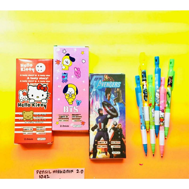 

(12PC)Pensil Mekanik 2.0 1042 Karakter