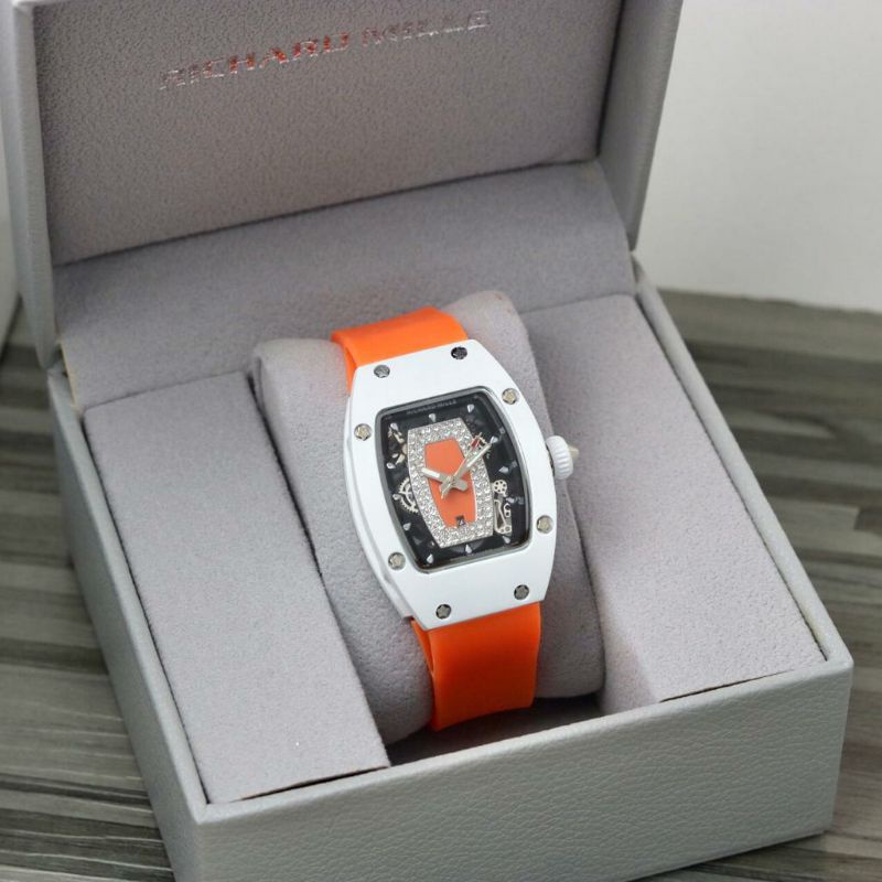 Jam Tangan Wanita RM Richard Mile Ladies Tali Orange - Jam Tangan Wanita Super Mewah Dan Elegan