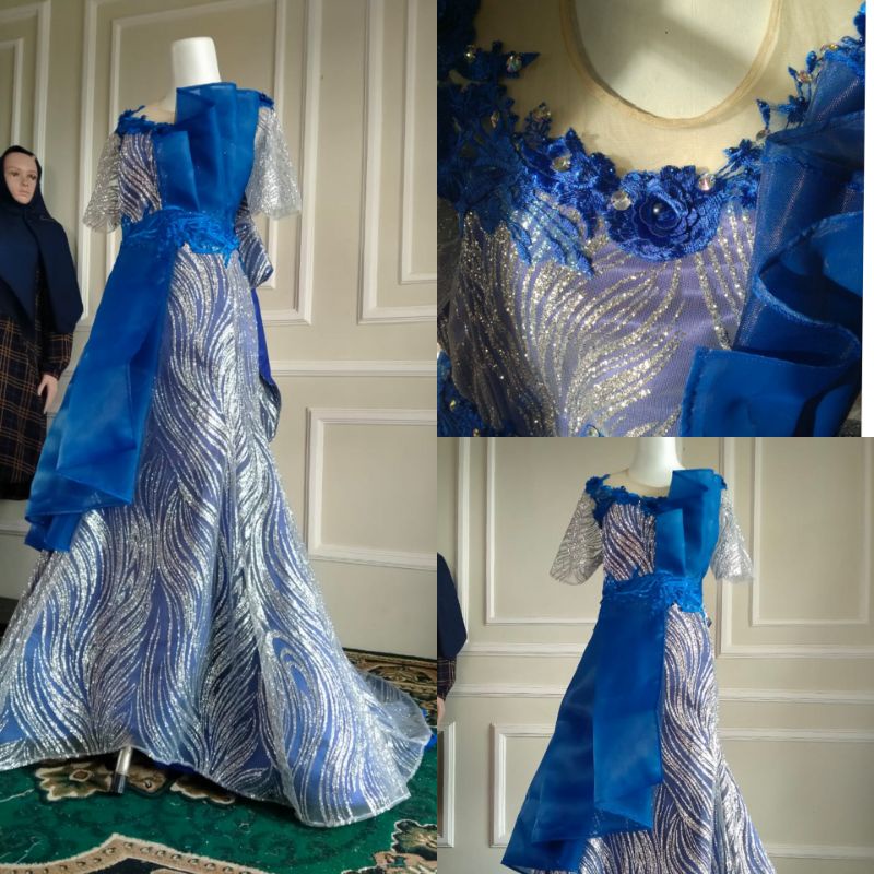 Gaun mama duyung mermaid pengantin ekor / Dress wedding