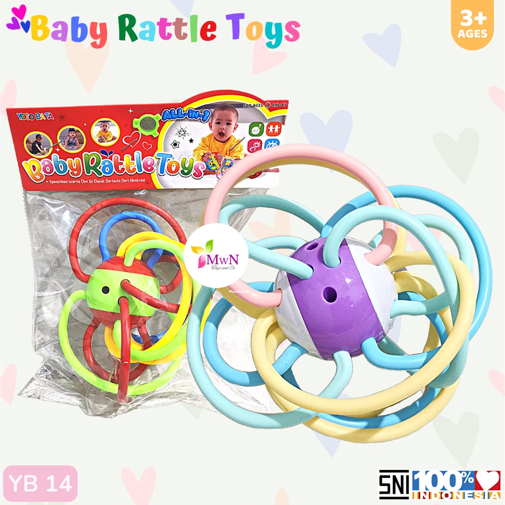 MWN Mainan Anak Bayi Baby Rattle Toys YB14