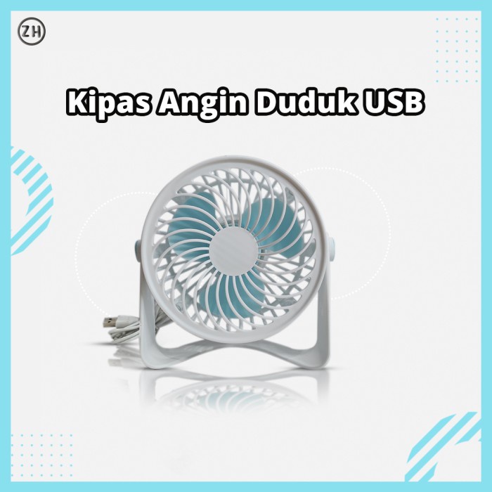 kipas angin Mini Desk Fan USB Kipas Angin Portable 4inch Kipas Angin Meja puteran(X3V3) kipas angin 