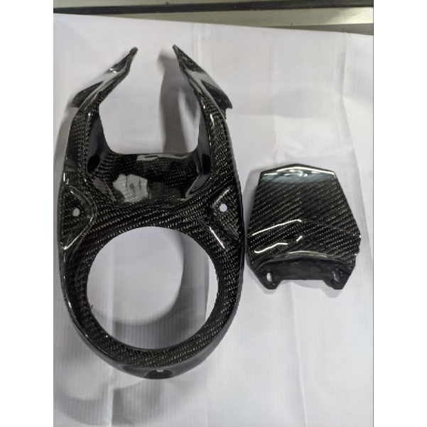 COVER TANGKI SET TUTUP STOPLAMP LAPIS CARBON KEVLAR  YAMAHA XABRE