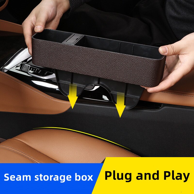 Car Seat Storage Box Kursi Mobil USB Side Pocket Cup Holder Organizer