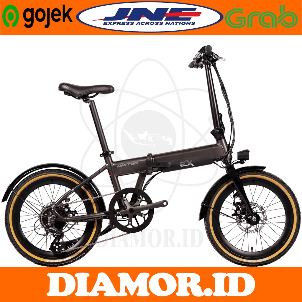 Jual Sepeda Lipat Listrik United Ex Electric E Bike Folding Inch