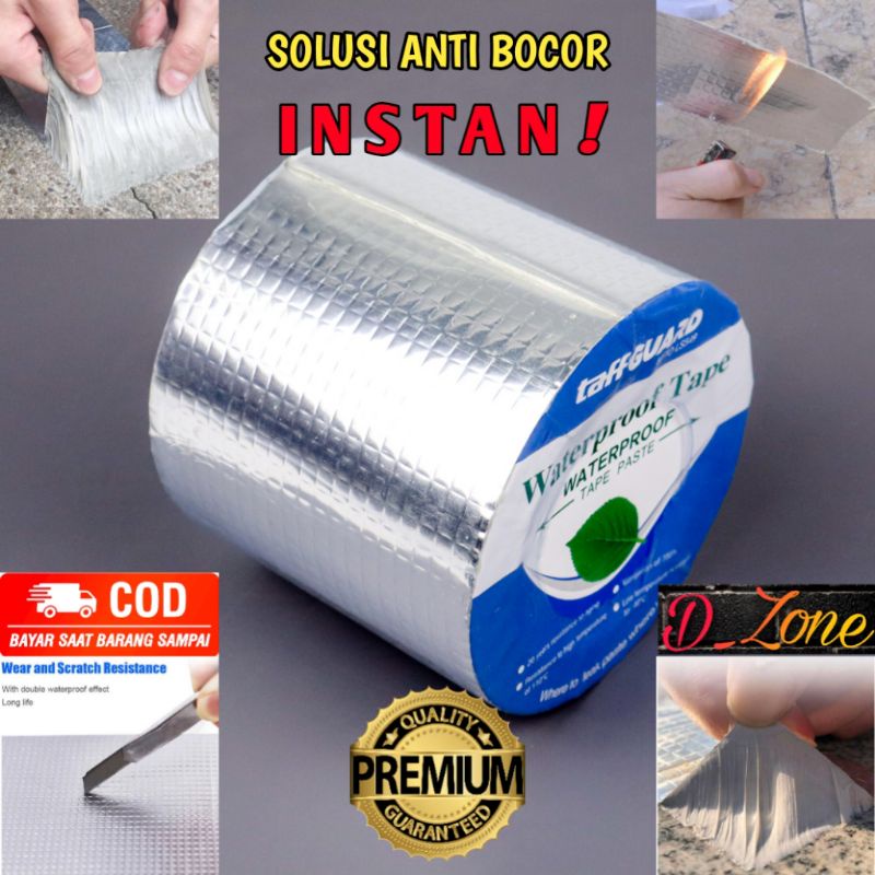 Lakban ANTI BOCOR Aluminium Foil Butyl Super Adhesive Duct Tape Waterproof