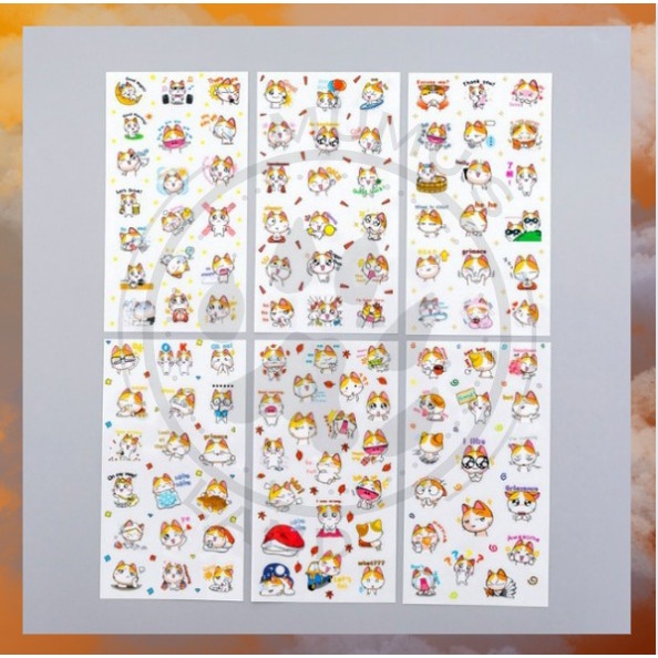 

Stiker Aesthetic Set / Stiker Karakter Cat Lucu / Stiker Anak / Stiker Mainan Tempel