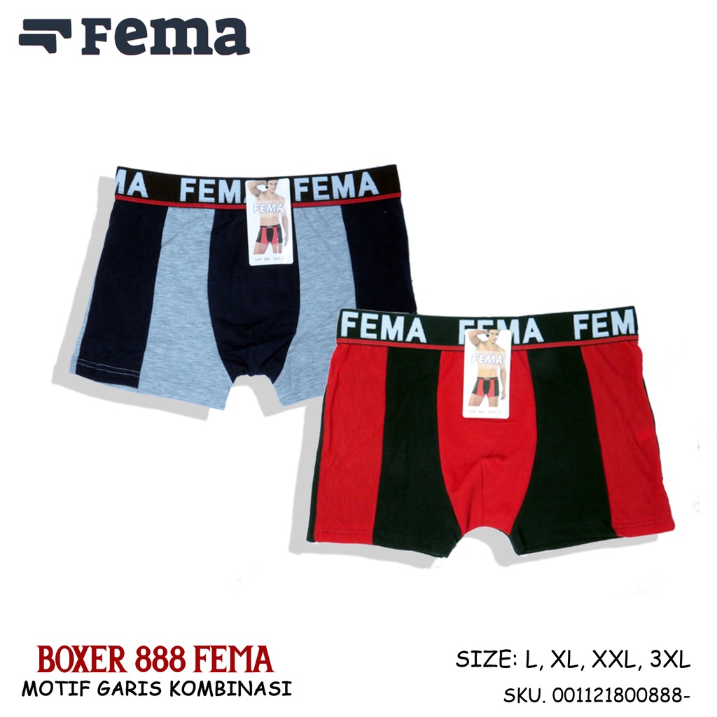 RESELLER WELCOME - Fema Selusin Celana Dalam Cowok 888 Fema Daleman CD Pria Fema