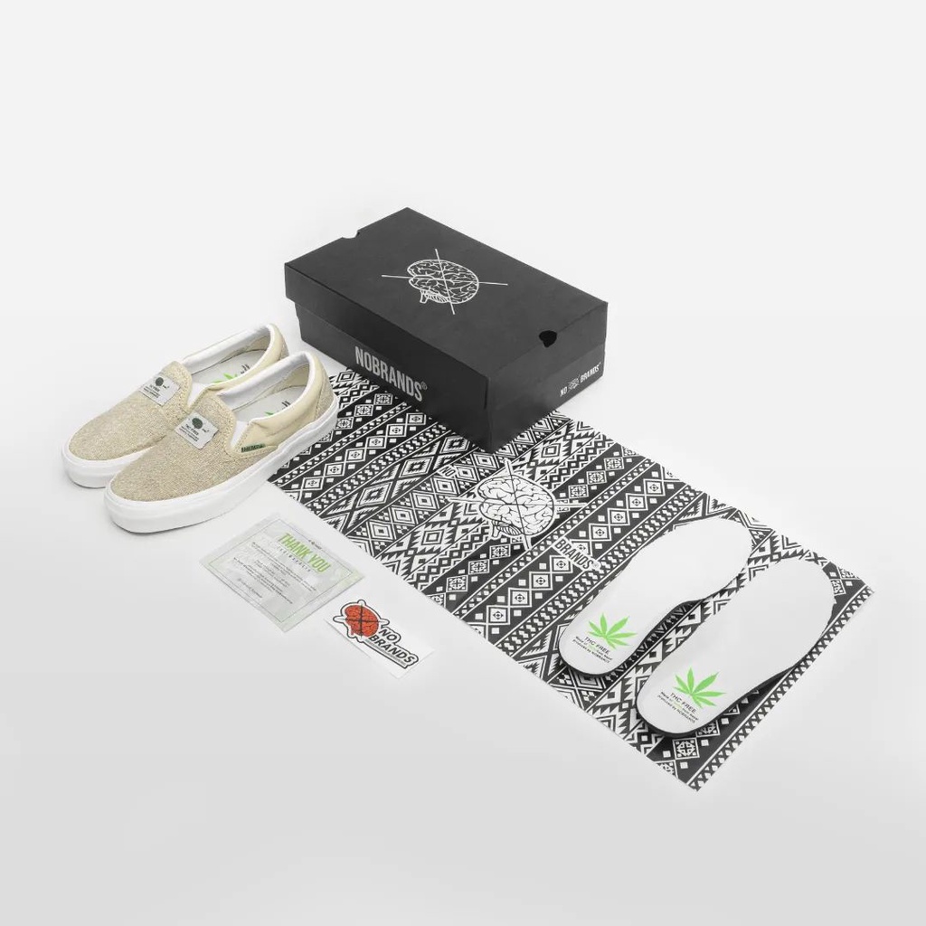 Sepatu Sneakers NoBrands Hemp Slip On/Slop