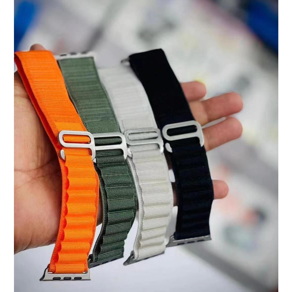 Alpine Loop Nylon Tali Strap Apple Watch Iwatch Ultra Breathable Tali Jam Tangan Model Terbaru